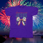 Load image into Gallery viewer, AMERICA NEEDS JESUS - front of tee

