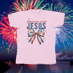 Load image into Gallery viewer, AMERICA NEEDS JESUS - front of tee
