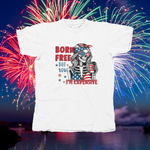 Load image into Gallery viewer, BORN FREE BUT NOW I'M EXPENSIVE - front of tee
