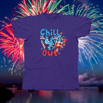 Load image into Gallery viewer, CHILL THE 4TH OUT - front of tee
