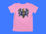 Load image into Gallery viewer, EMS Winged Serpent And Staff - back of tee
