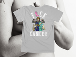Load image into Gallery viewer, F&amp;CK CANCER - White Letters -back of tee
