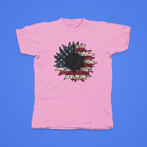 American Sunflower - front of tee