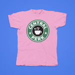 Load image into Gallery viewer, Central Perk Round Design - front of tee
