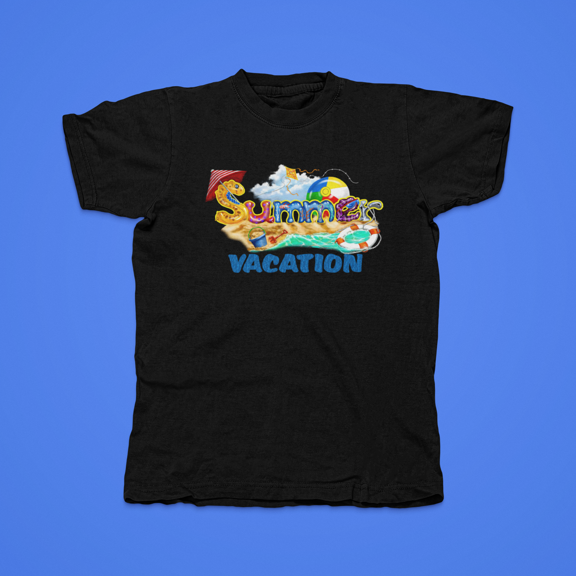 Summer Vacation - front of tee