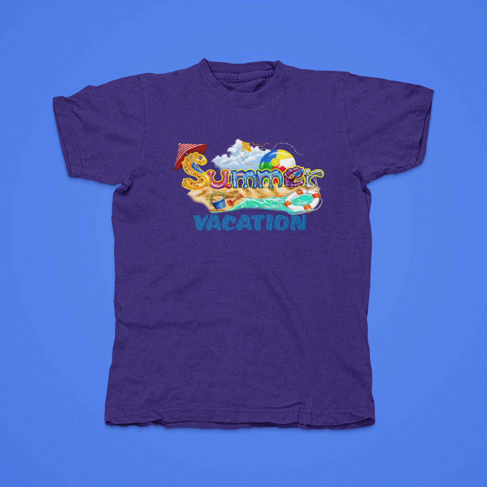 Summer Vacation - front of tee