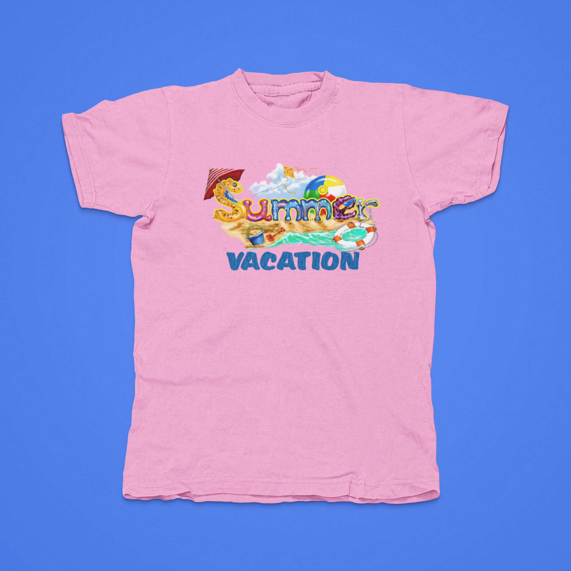 Summer Vacation - front of tee