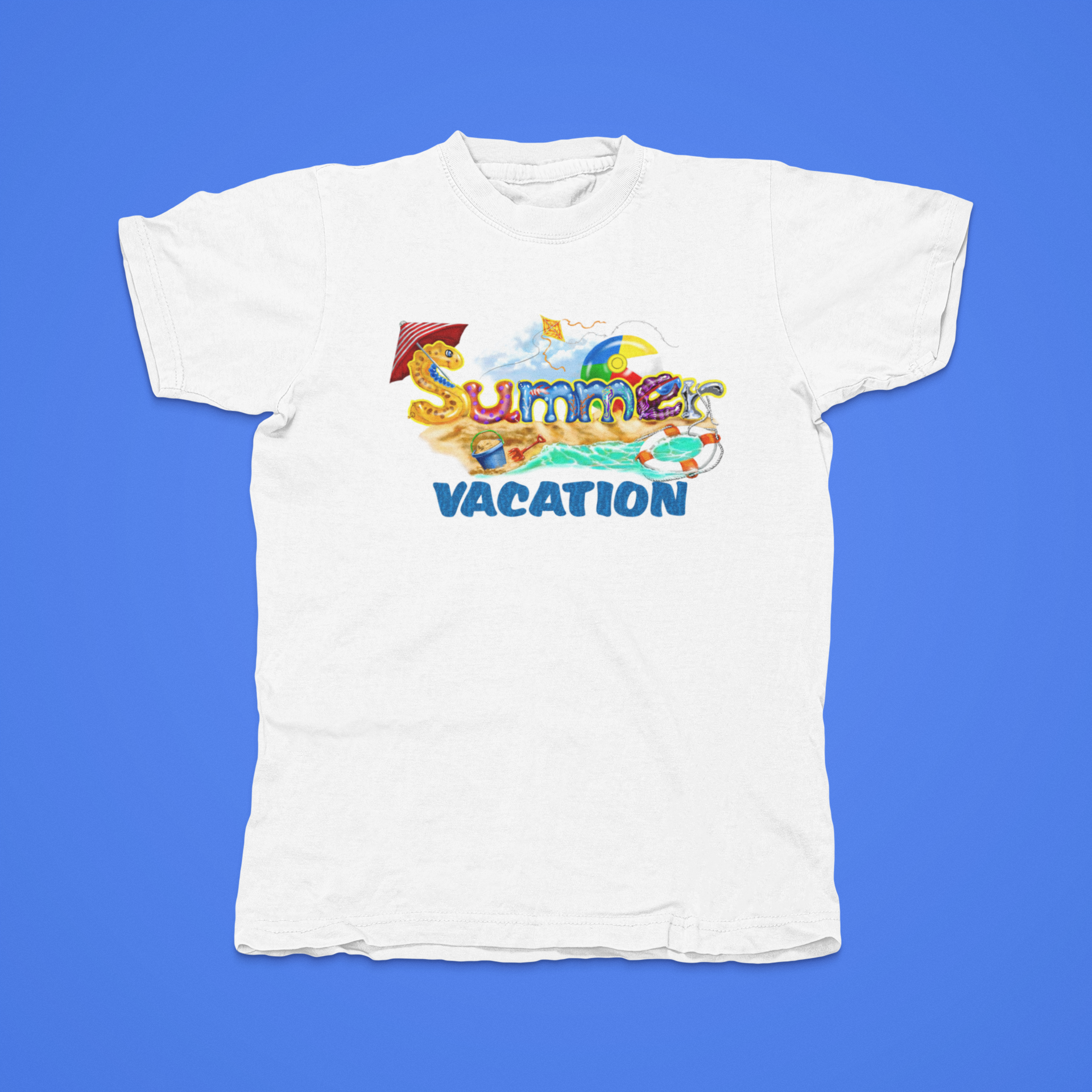 Summer Vacation - front of tee