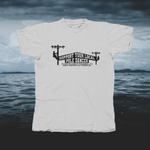 Load image into Gallery viewer, Support Your Local Pole Dancer - 2 poles - front of tee
