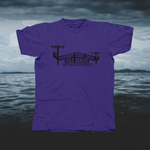 Load image into Gallery viewer, Support Your Local Pole Dancer - 2 poles - front of tee
