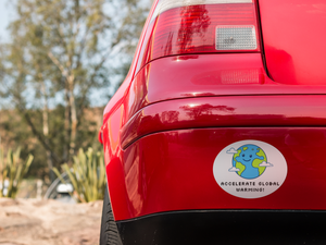 Accelerate Global Warming Sticker