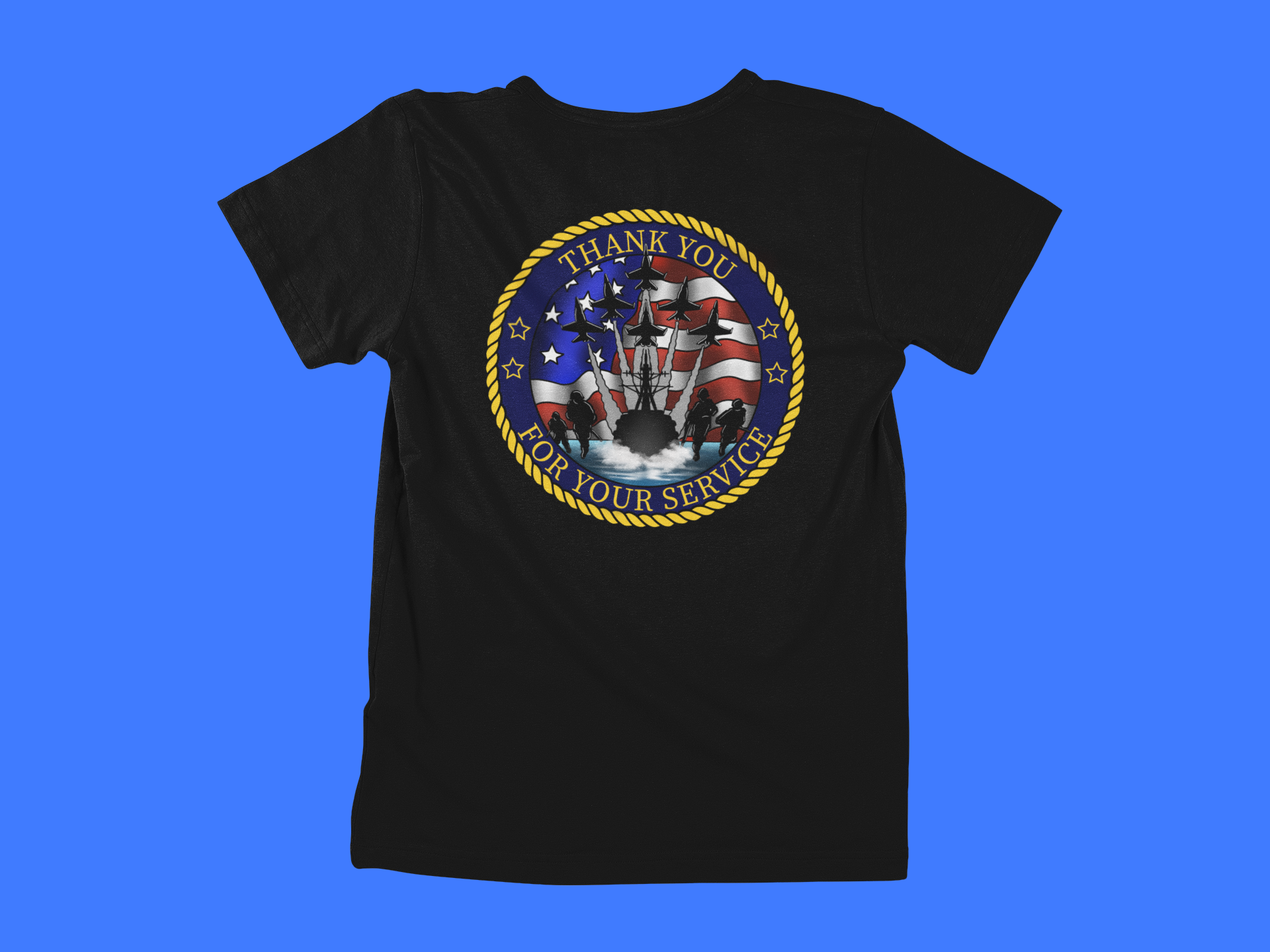 BDSF Thank You For Your Service - back of tee