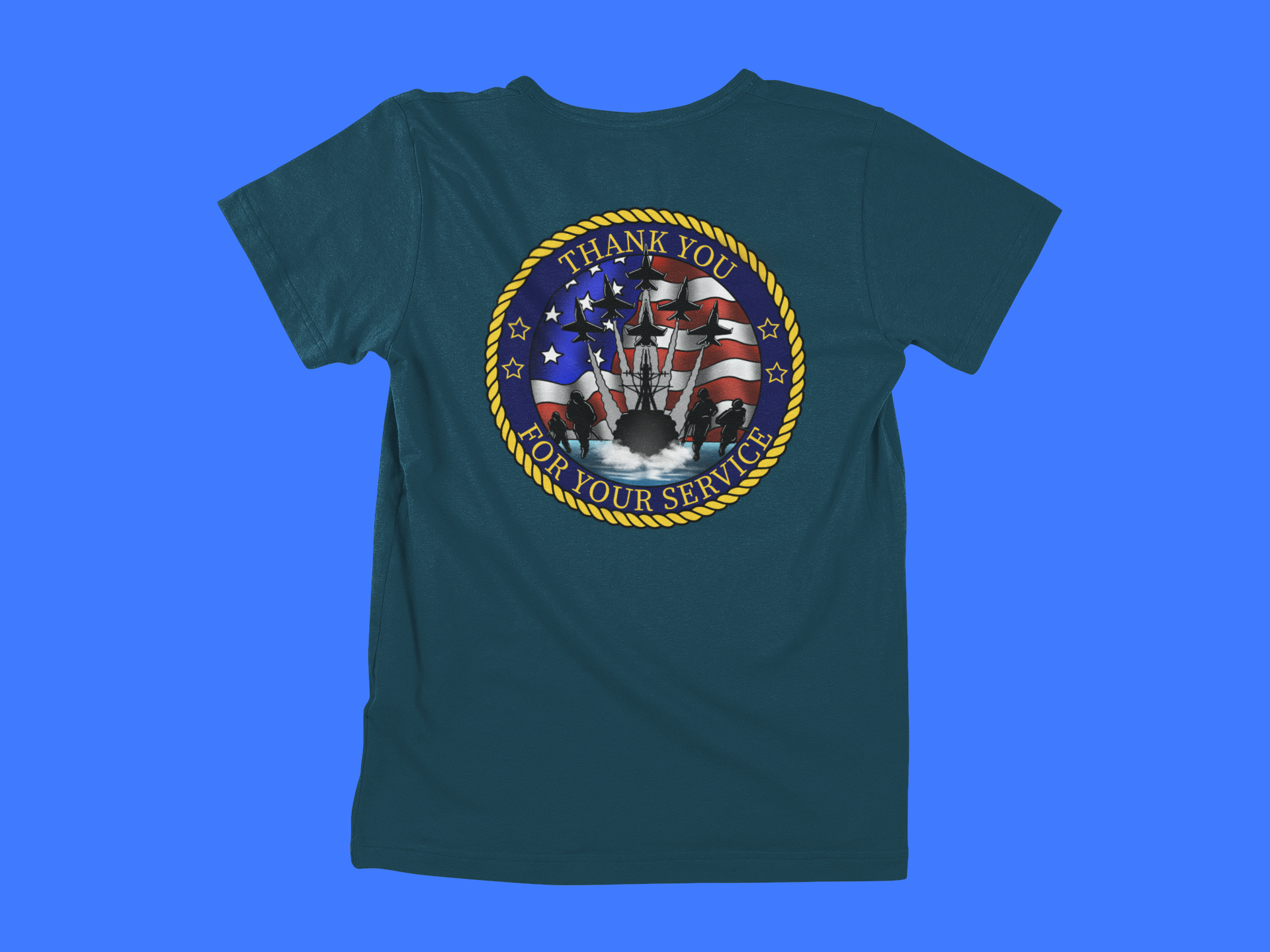 BDSF Thank You For Your Service - back of tee