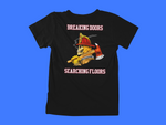 Load image into Gallery viewer, BDSF Smokin&#39; Firefighter Skeleton - back of tee
