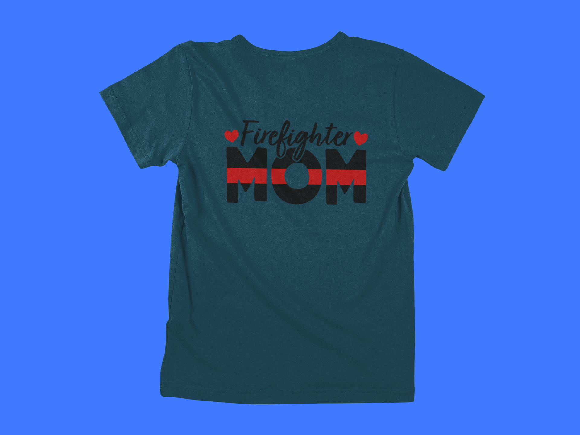 Firefighter Mom - front of tee