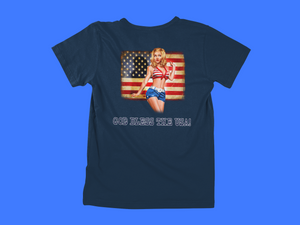 American Pinup Girl - back of tee