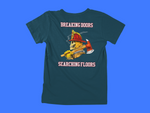 Load image into Gallery viewer, BDSF Smokin&#39; Firefighter Skeleton - back of tee
