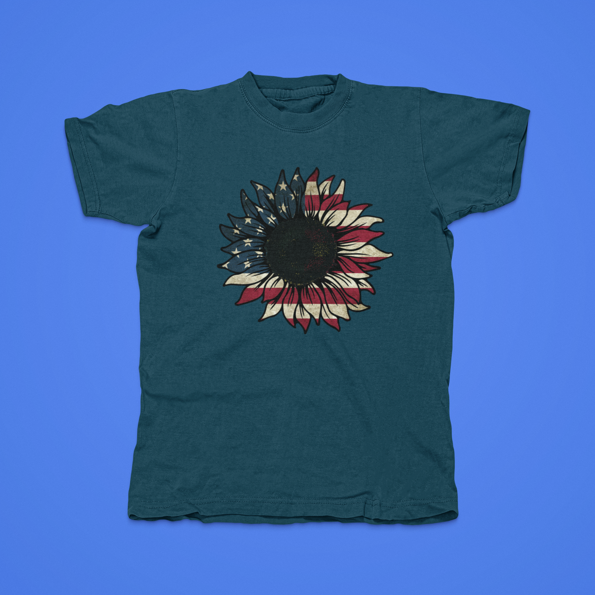 American Sunflower - front of tee