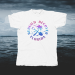 Load image into Gallery viewer, Rebuild Recover Florida Multi-Colored Design - front of tee
