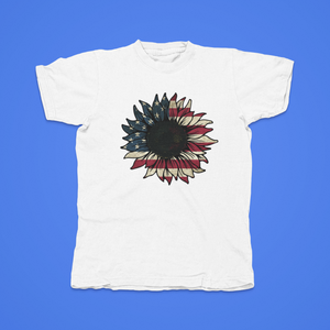 American Sunflower - front of tee